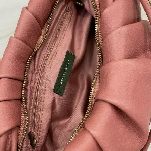 Anthropologie Crossbody Dusty Rose Pink Color - Picture 6 of 9